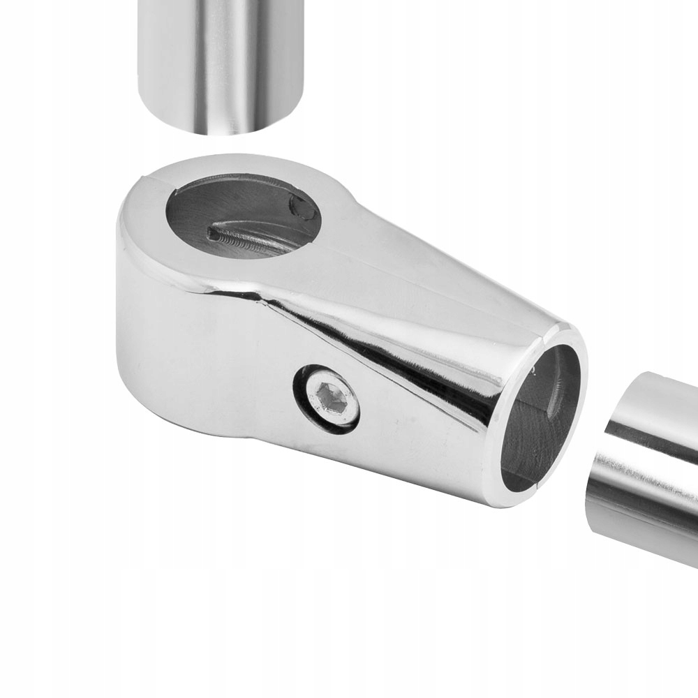 Złączka S Końcowa Do Rury 25MM Złącze Jednoramienne Chrom TR560-0-CHR