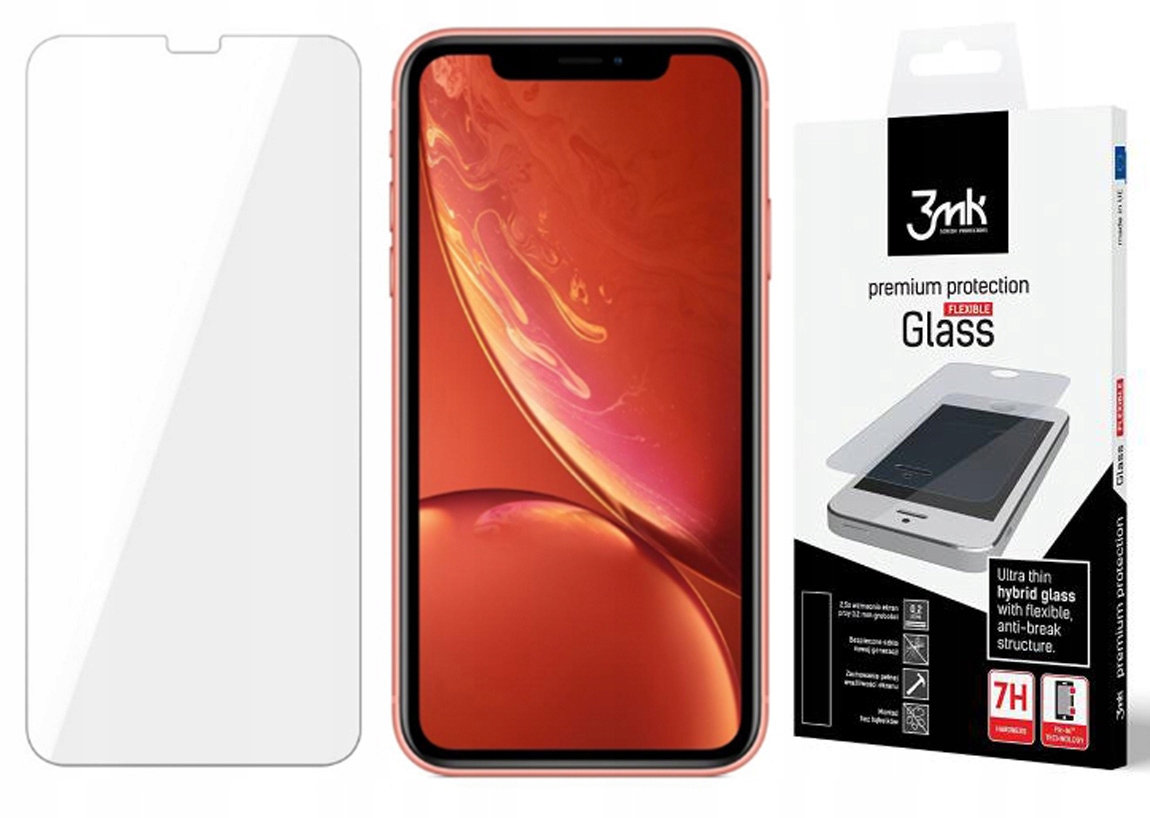 

Iphone Xr Szkło 3MK Flexible Glass Hybrydowe