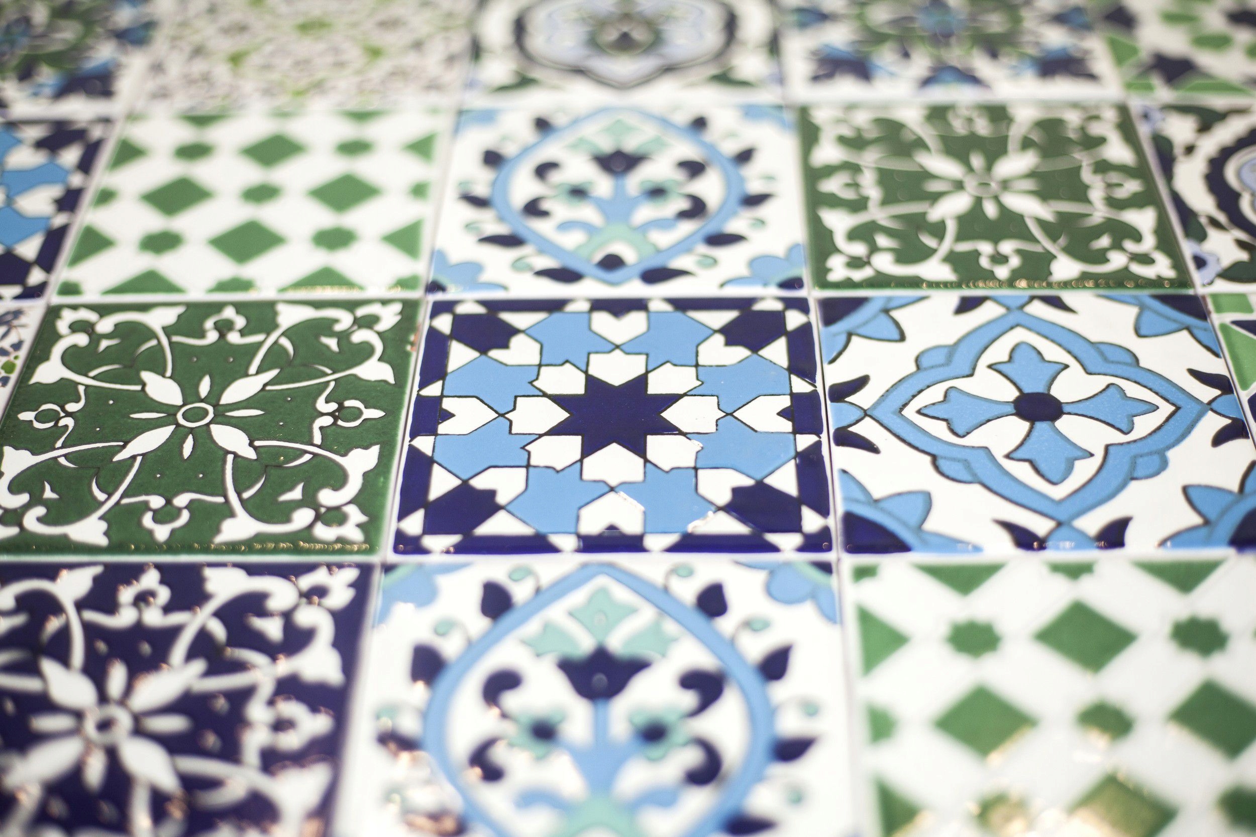 Płytki Ścienne Łazienkowe Kuchenne Patchwork Tunezyjski 50 Kafelek - Muhit Kolekcja Patchwork tunezyjski