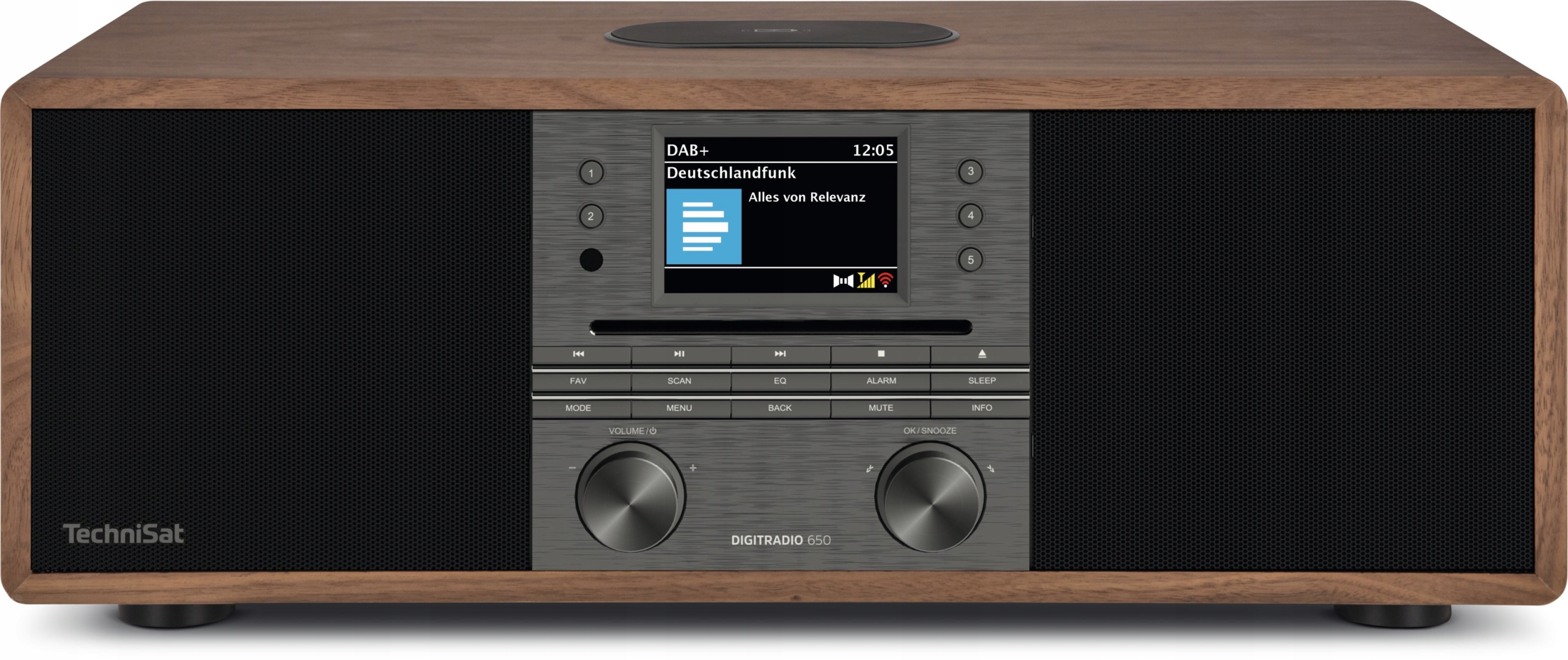 Síťové rádio Dab+, Fm, internetové TechniSat DigitRadio 650