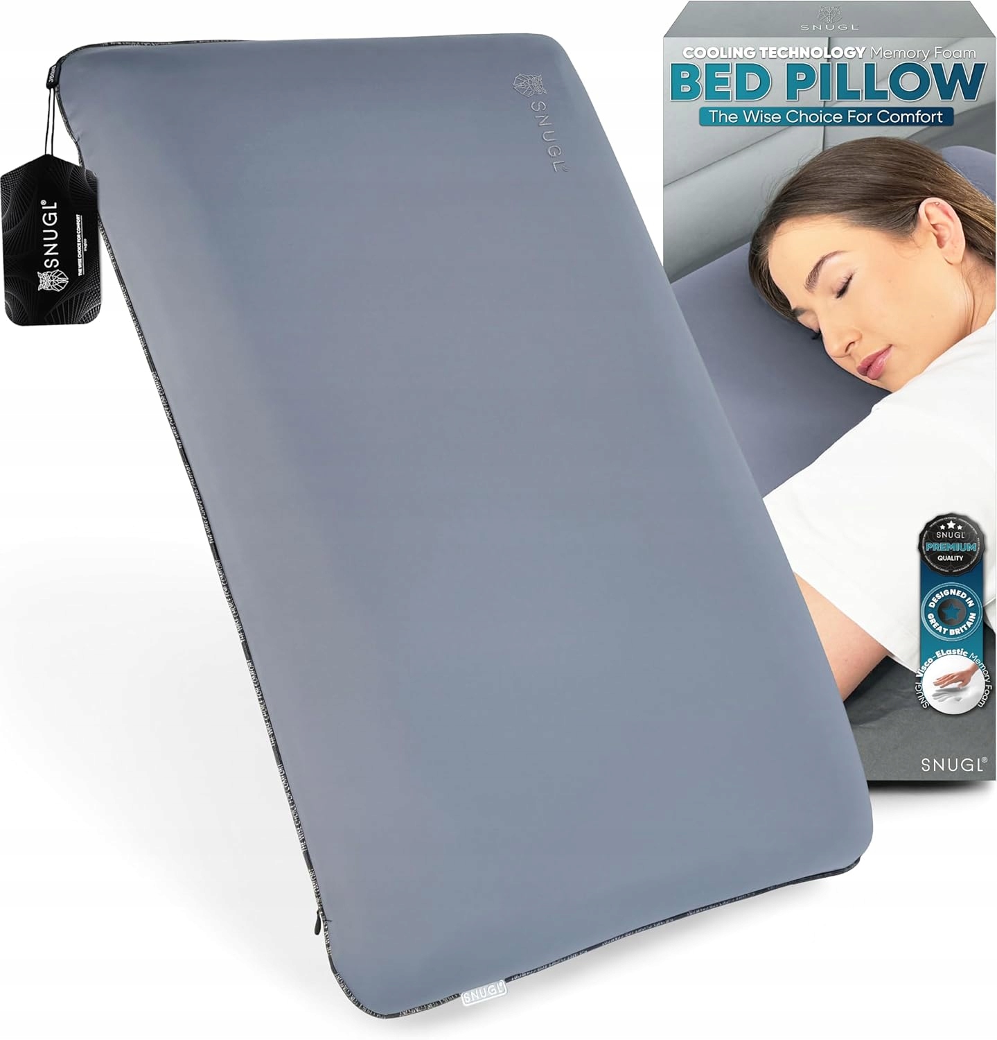 Poduszka Ortopedyczna Do Spania W Każdej Pozycji Ergonomiczna Chłodząca