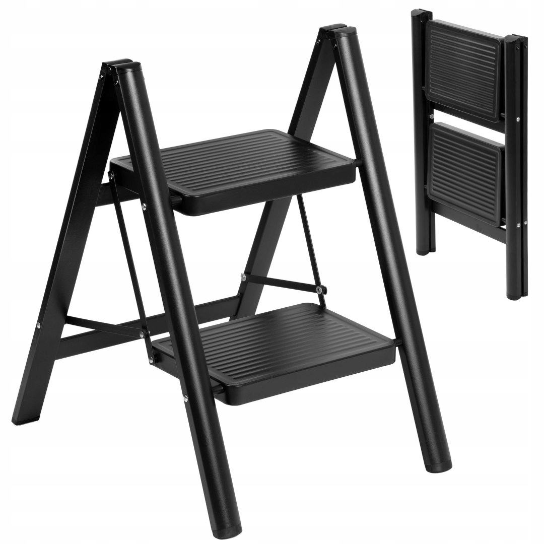 Skládací kovový žebřík Easystep 2 stupně