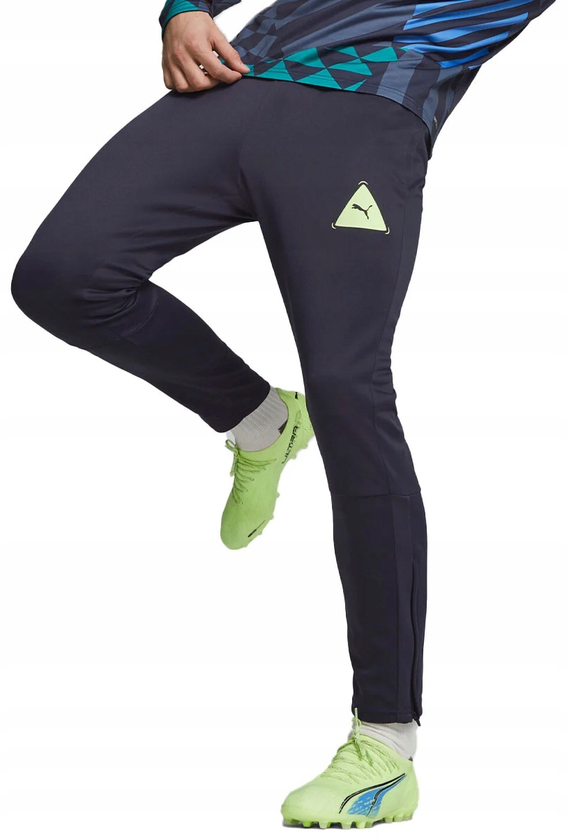 Puma Cienkie Spodnie Dresowe Męskie Piłkarskie Treningowe Termoaktywne S