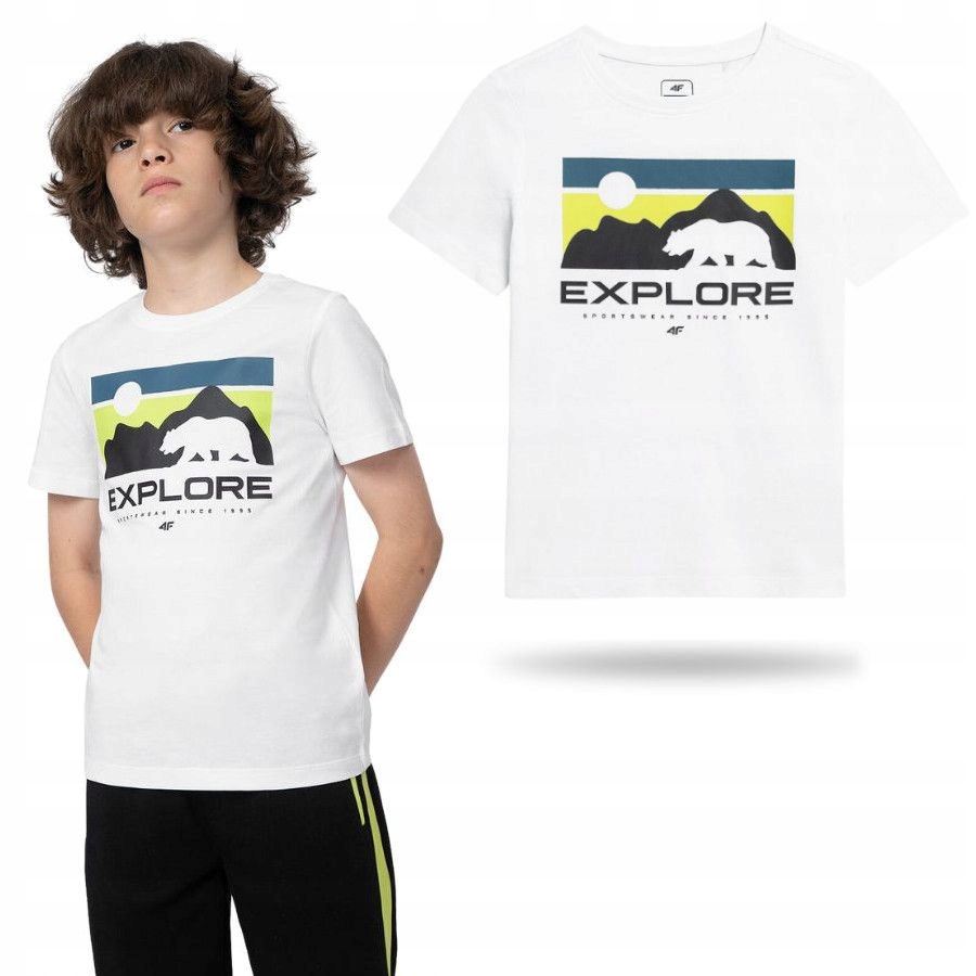 

Koszulka Chłopięca 4F Dziecięca Koszulka T-shirt