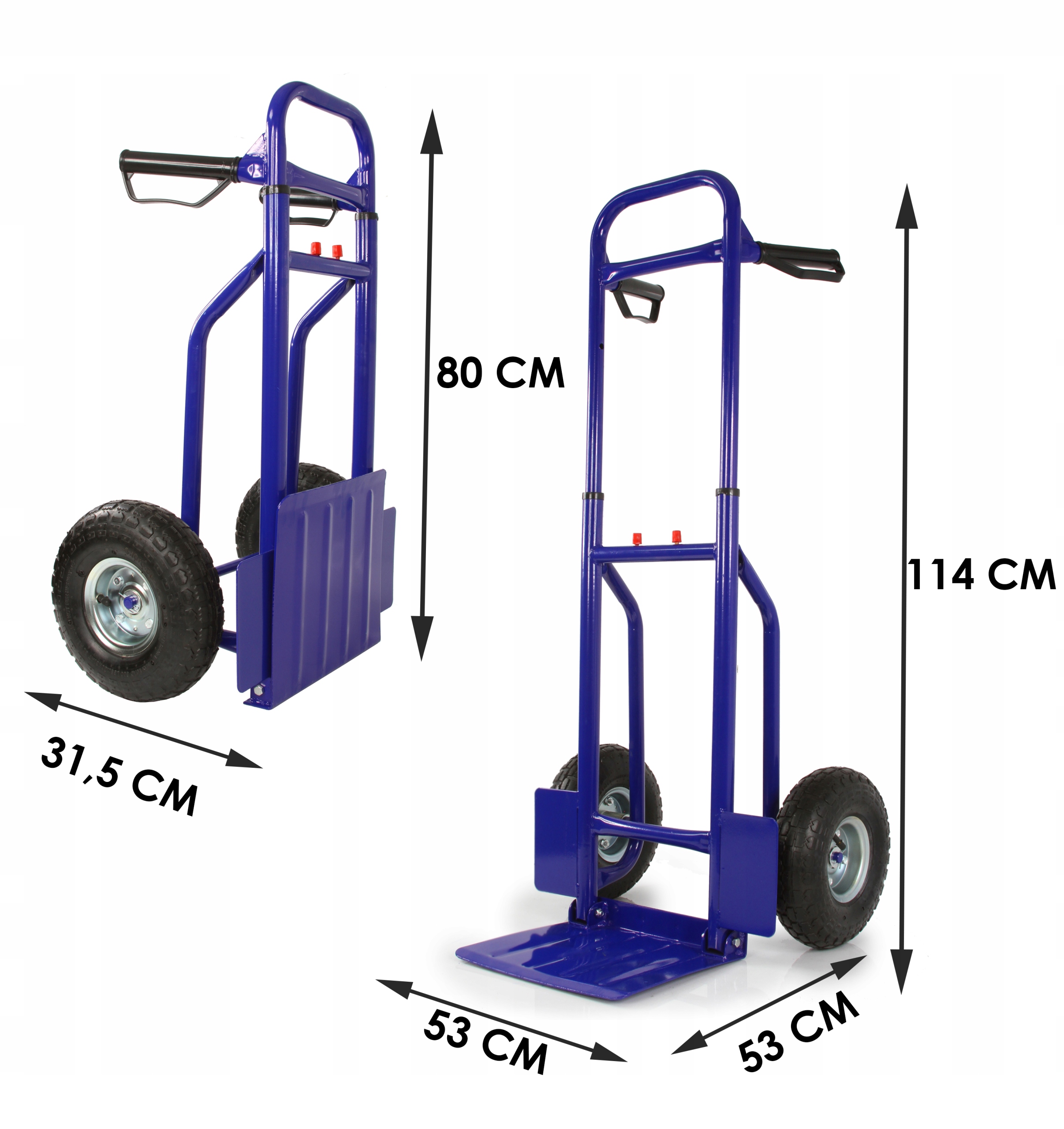 WÓZEK TRANSPORTOWY MAGAZYNOWY SKŁADANY MŁYNARKA 250KG MOCNY Z PLATFORMĄ Marka Mar-pol