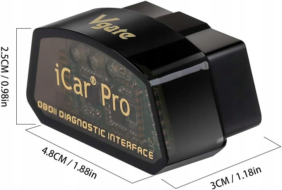 SKANER DIAGNOSTYCZNY INTERFEJS VGATE ICAR PRO BLUETOOTH OBD2 OBDII Marka Vgate