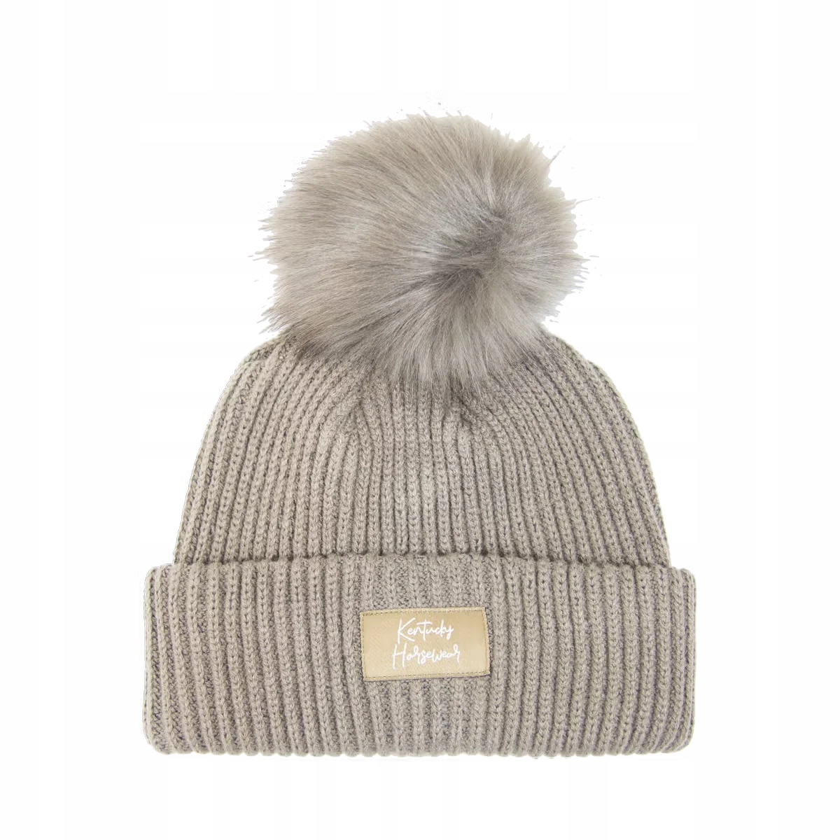 Zimní čepice Kentucky Beanie Pompom s bambulí béžová