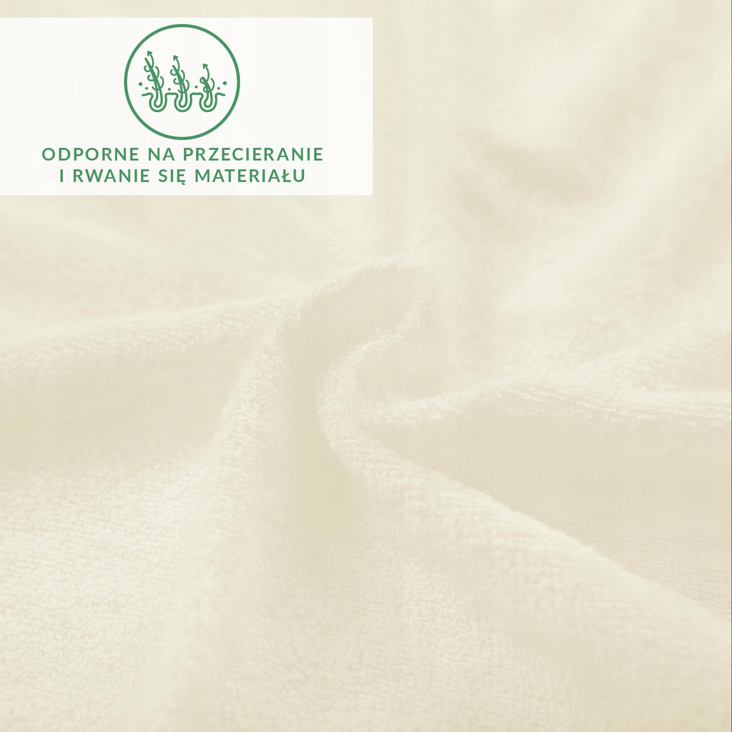 Prześcieradło z gumką 200x220 frotte BAWEŁNIANA FROTA ekologia kremowy ecru Długość 220 cm