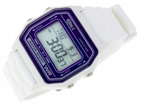 

Retro Zegarek M1103 Biały Wodoszczelny 100M