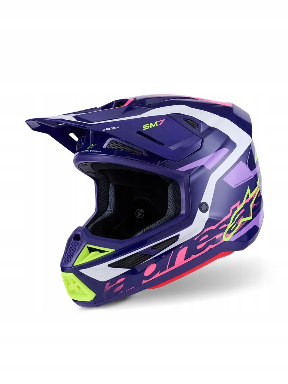 Prilba Alpinestars S-M7 Deed purple/pink L