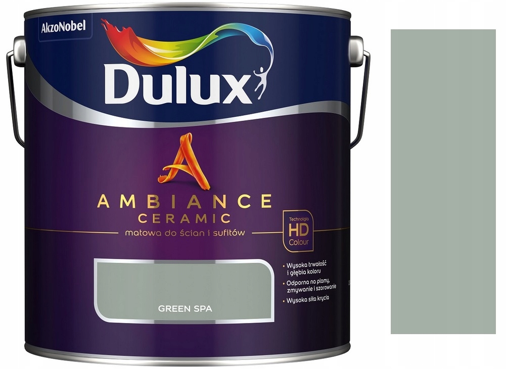 Dulux Ambiance Ceramic Farba Green Spa 2.5L