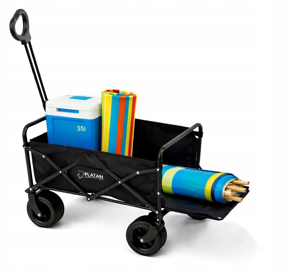 Plážový turistický vozík 120L Široká Terénní Kola, prodloužený