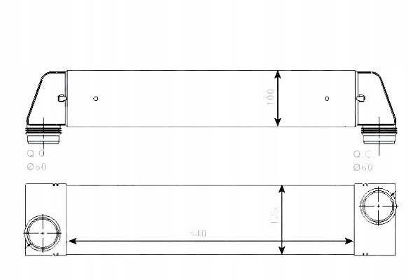INTERCOOLER LAND ROVER RANGE ROVER NRF Producent części NRF