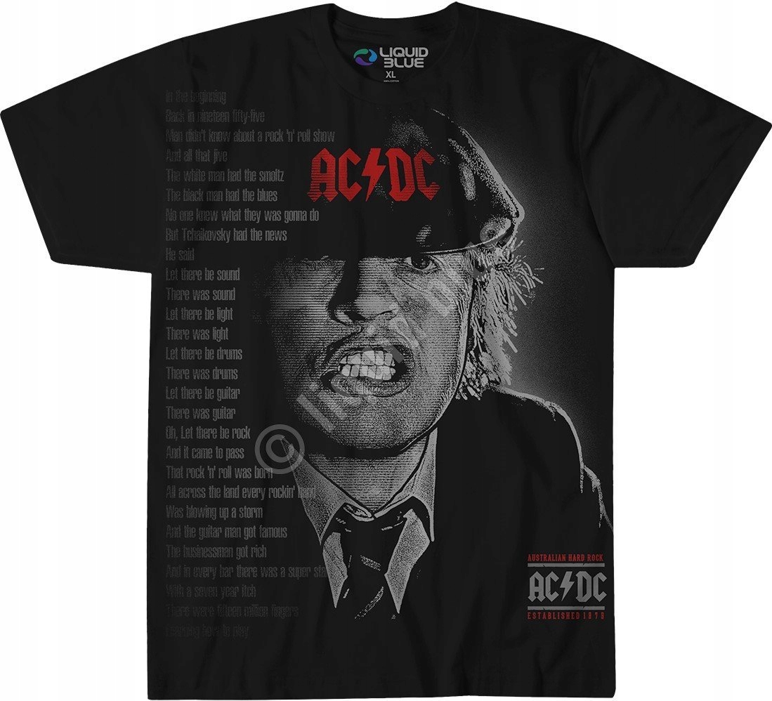 Acdc Big Face Angus Liquid Blue L