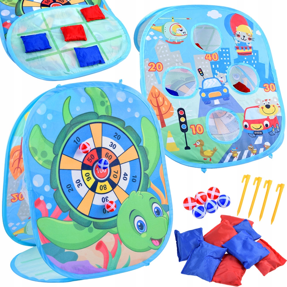 

Gra zręcznościowa 3w1 Rzuć do celu tarcza GR0496