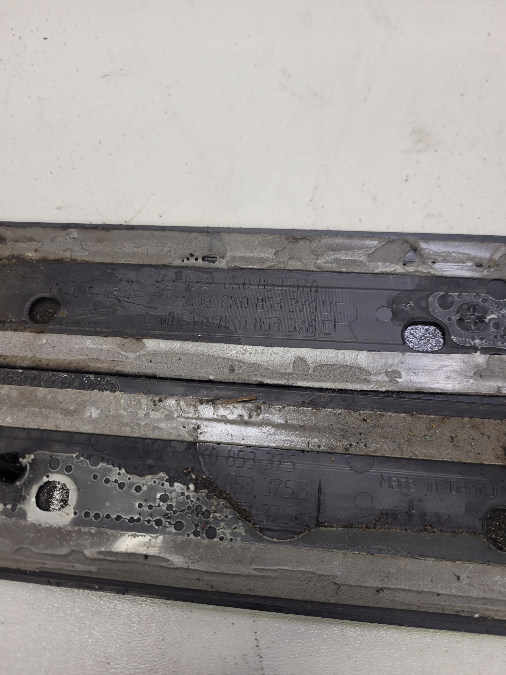 moulding mouldings threshold S-LINE AUDI A4 B8 original KOMPLET