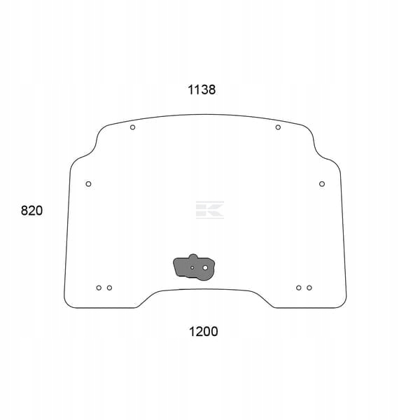 Horní přední sklo 84218213 Kramp