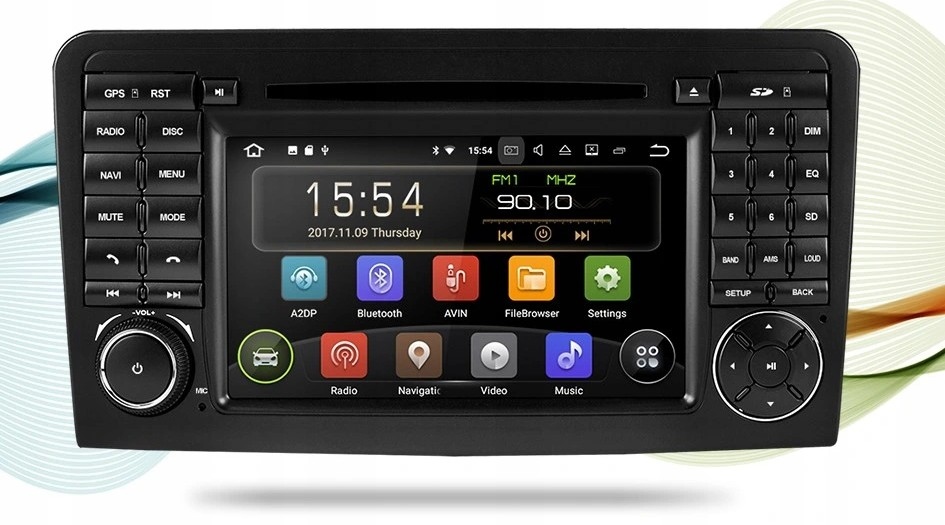 Radio ANDROID 11 MERCEDES ML W164 M GL ML50 GPS WiF Radio informacja RDS pasmo AM pasmo FM