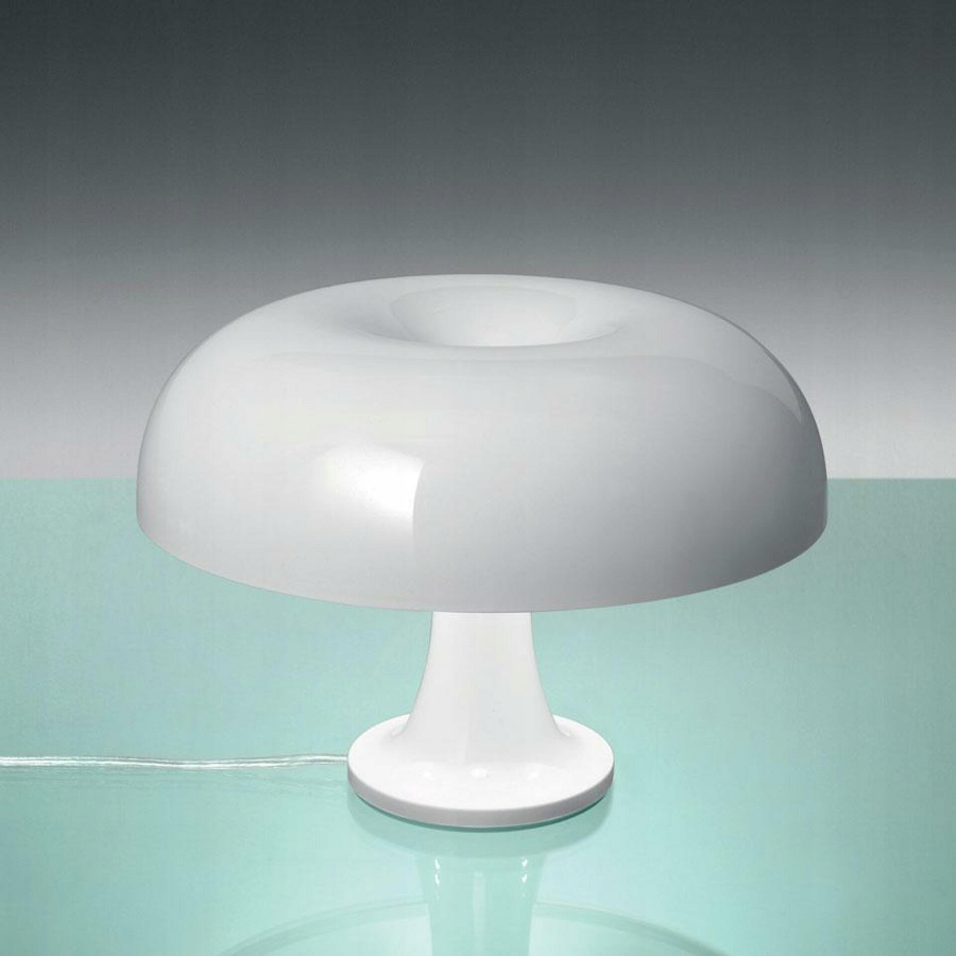 Artemide Nessino stolná lampa biela, dizajnová klasika, E14, 32 cm