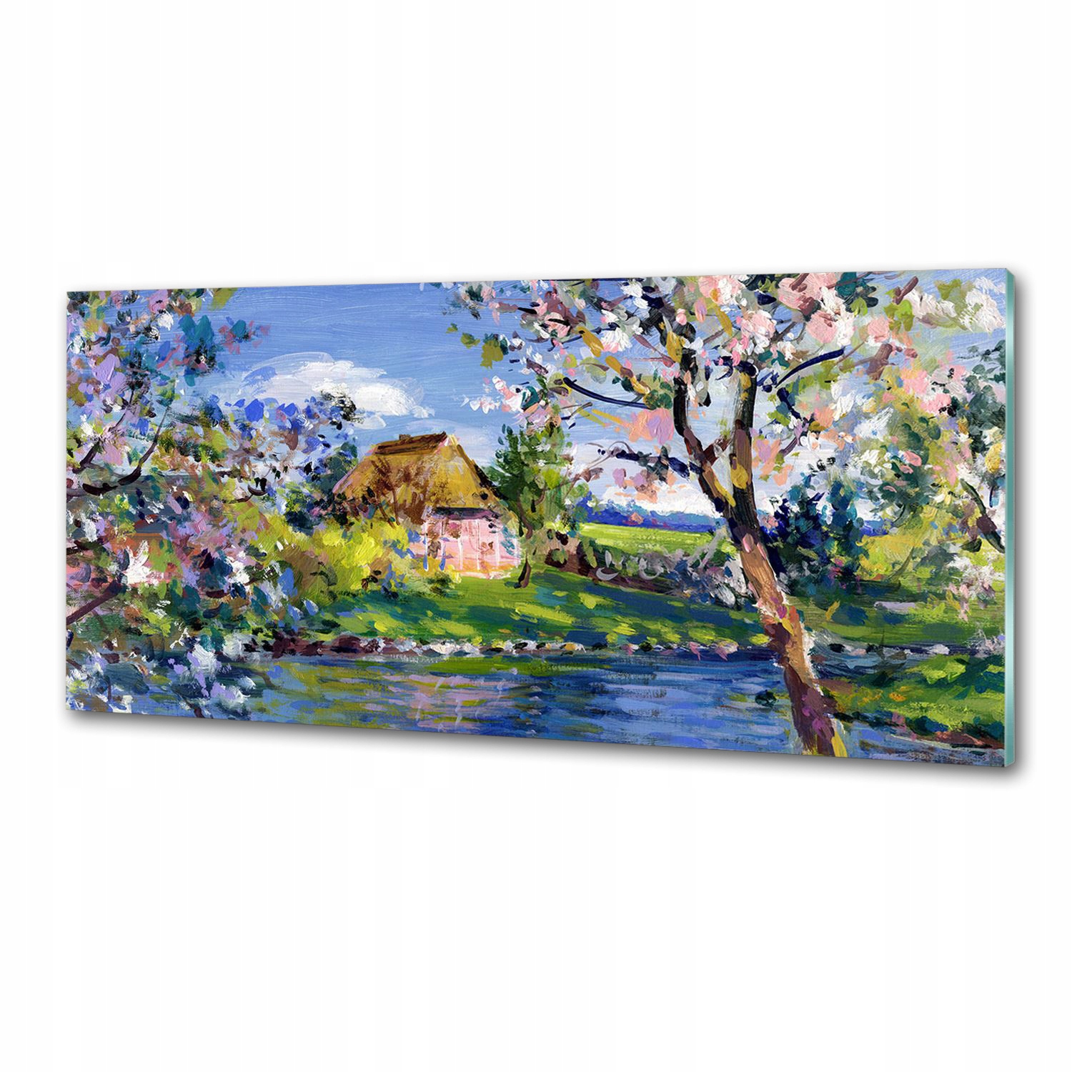 Panel do kuchyně Jarní krajina 125 x 50 cm Lepidlo