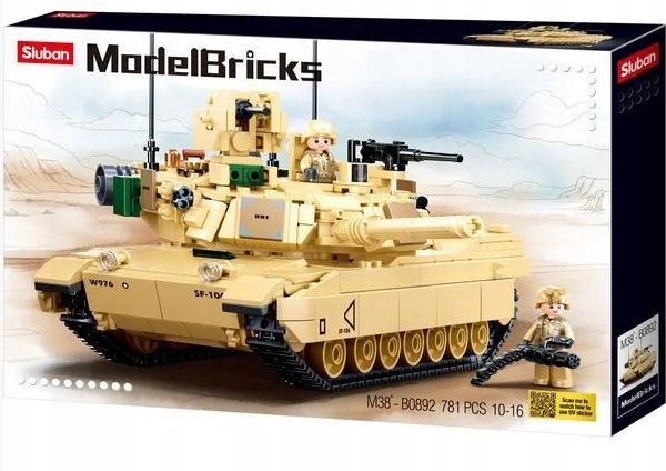 

Klocki Sluban Czołg M1A2 V2 Abrams Wojsko Armia
