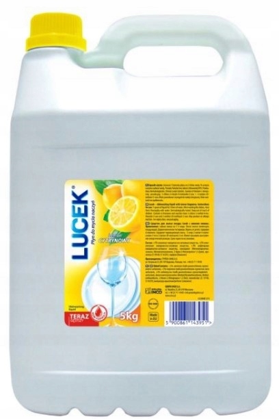 

Lucek Płyn do Mycia Naczyń 5kg Cytryna Wydajny