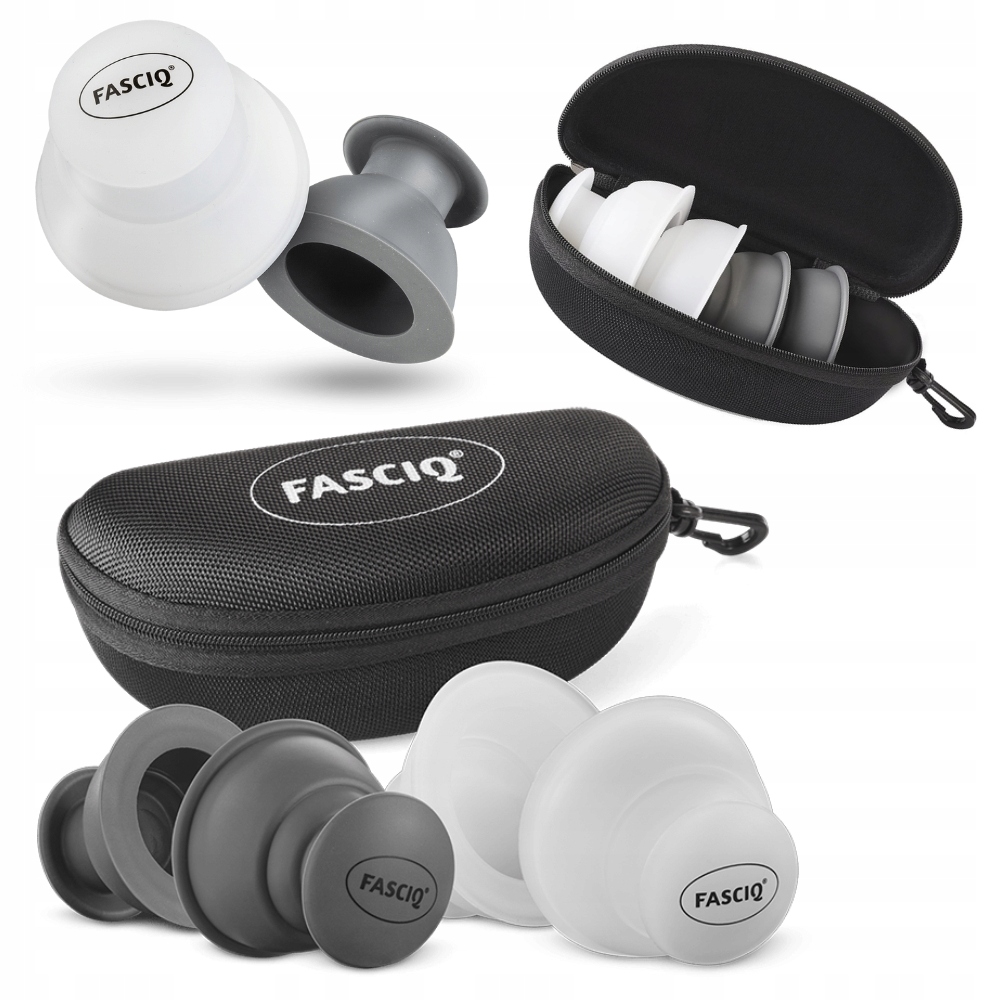 Bańki chińskie Silikonowe do masażu Sportowego Fasciq Zestaw 4 Sztuk