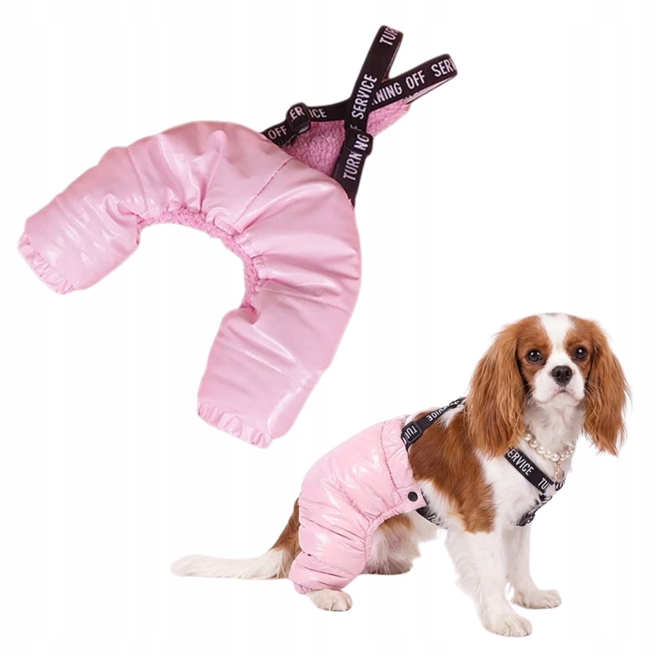 Kalhoty Pro Psa Zateplené, Silné, Teplé Na Ramenních Popruzích Pro Dlouhého Psa Hank M