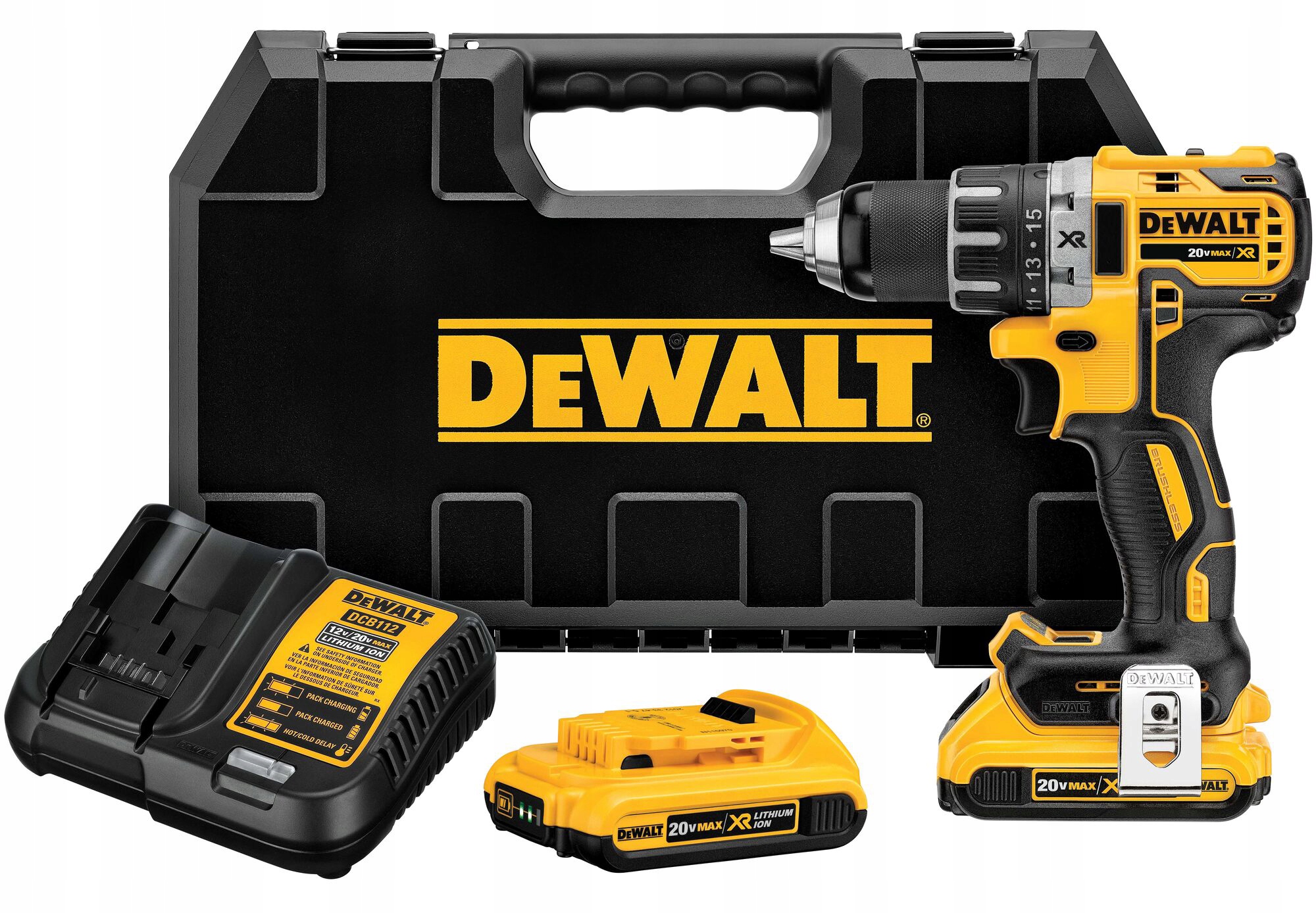 Dewalt DCD791D2 Wiertarko-wkrętarka 18V 2x aku. 2.0Ah 70Nm Walizka