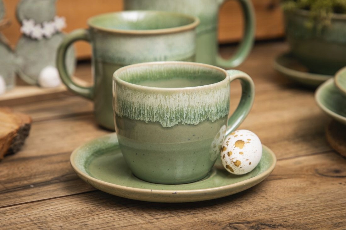 Filiżanka do kawy i herbaty ze spodkiem Altom Design Reactive Cascade 220ml EAN (GTIN) 5904252386996