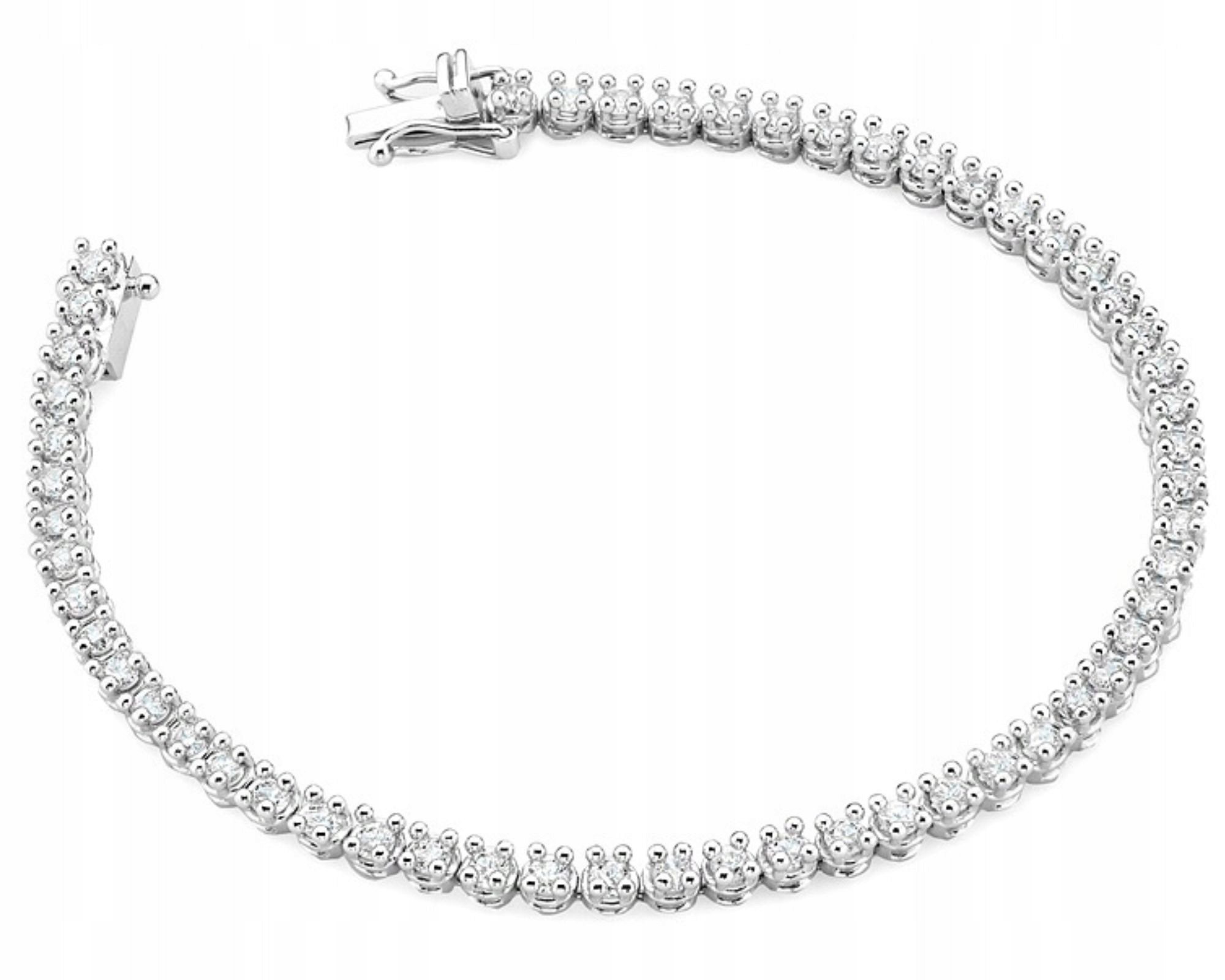 Náramek z Bílého Zlata 585 Brilianty 2,16 Ct