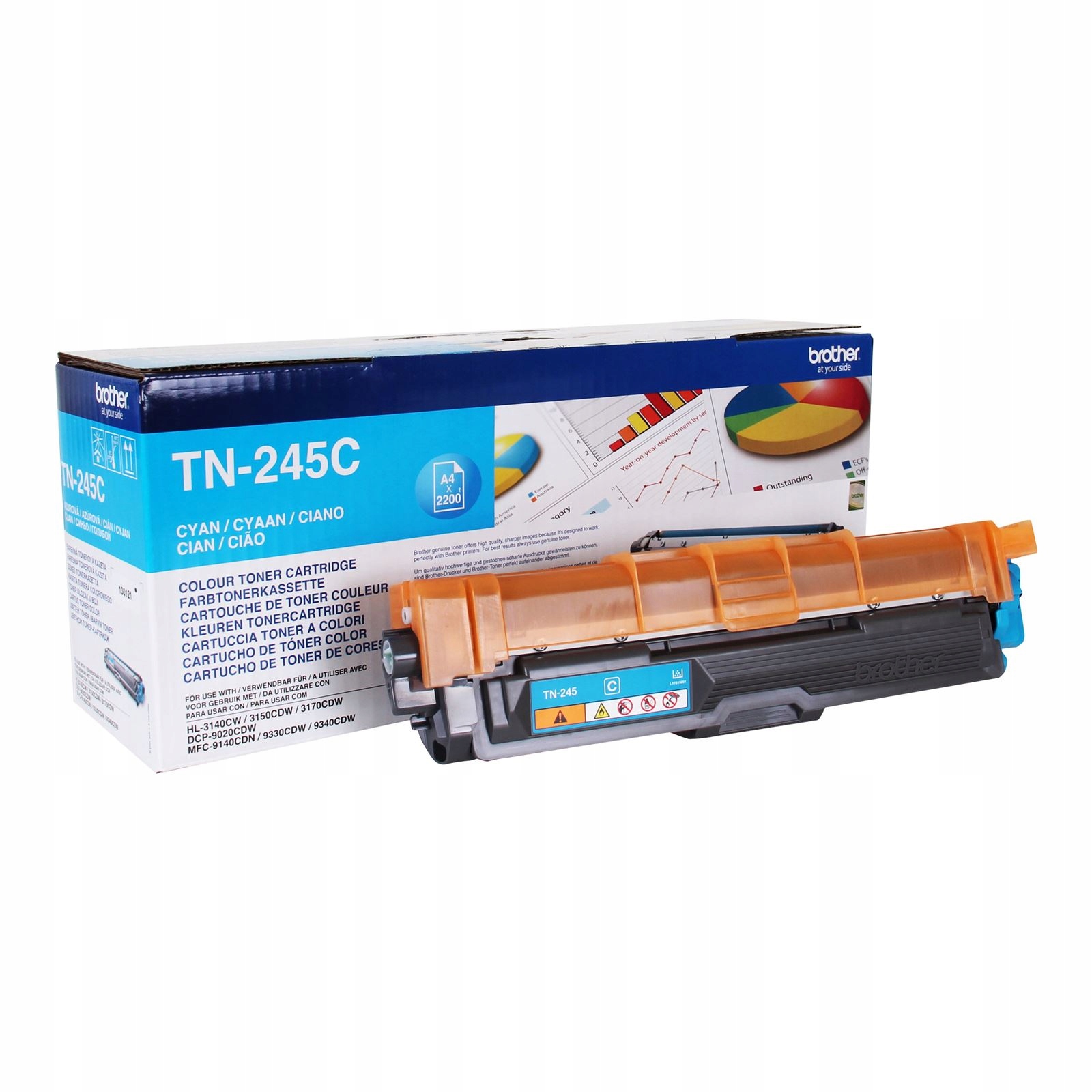 Brother TN-245C, toner cyan, 2 200 str. TN245C