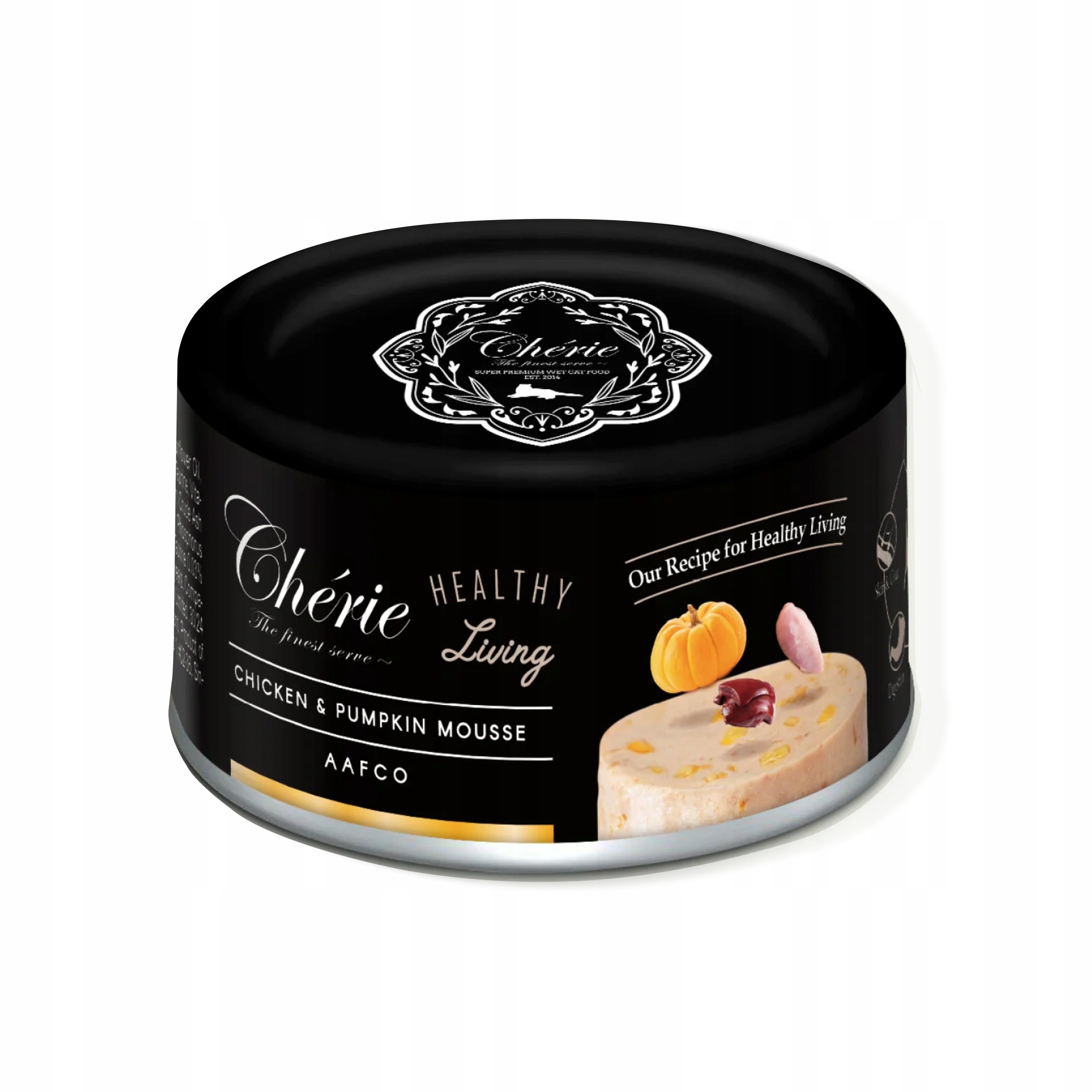 Chérie Premium mokré krmivo pro kočky Healthy Living Kuřecí dýně 12 x 80 g