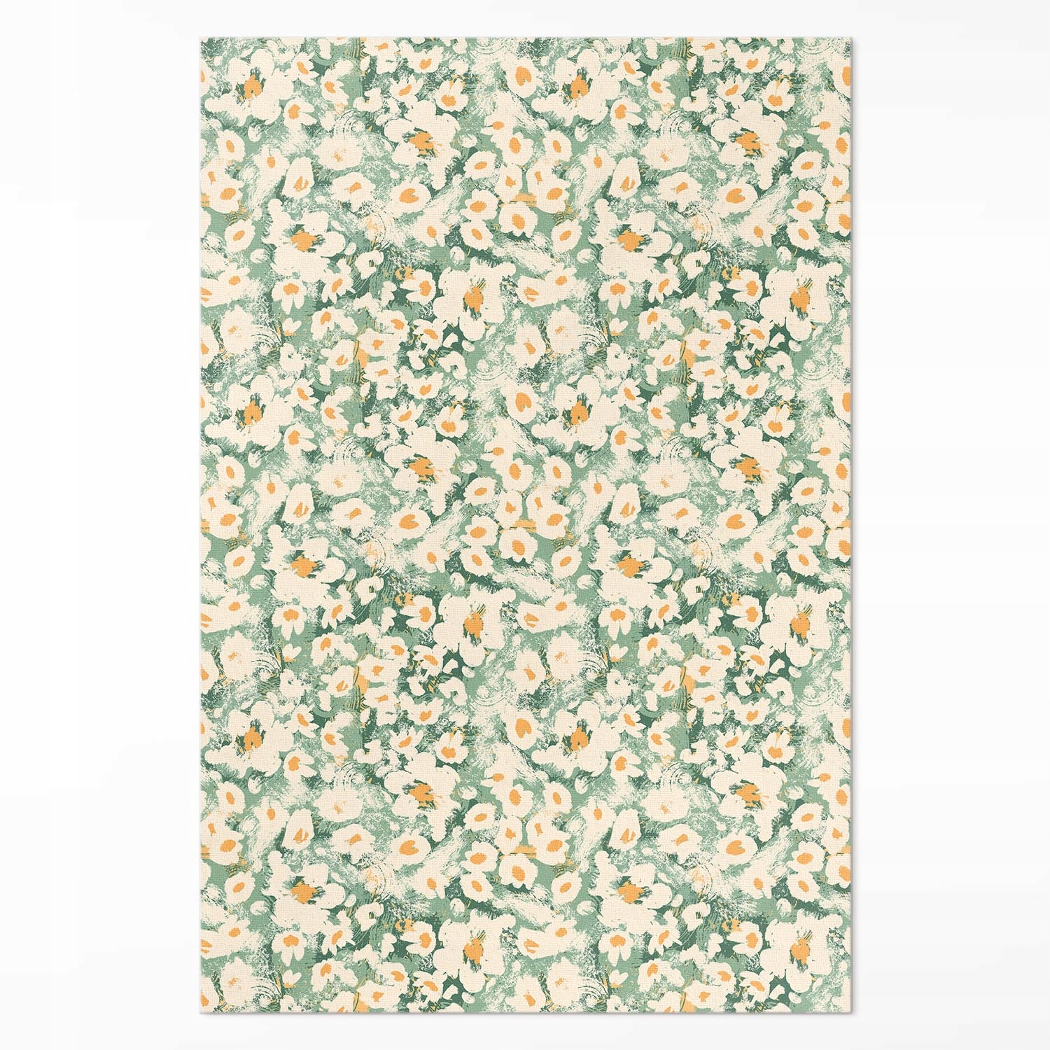 Koberec Vinyl do kancelárie Poľná lúka maľované kvety abstrakcia Veľký 140x210 cm