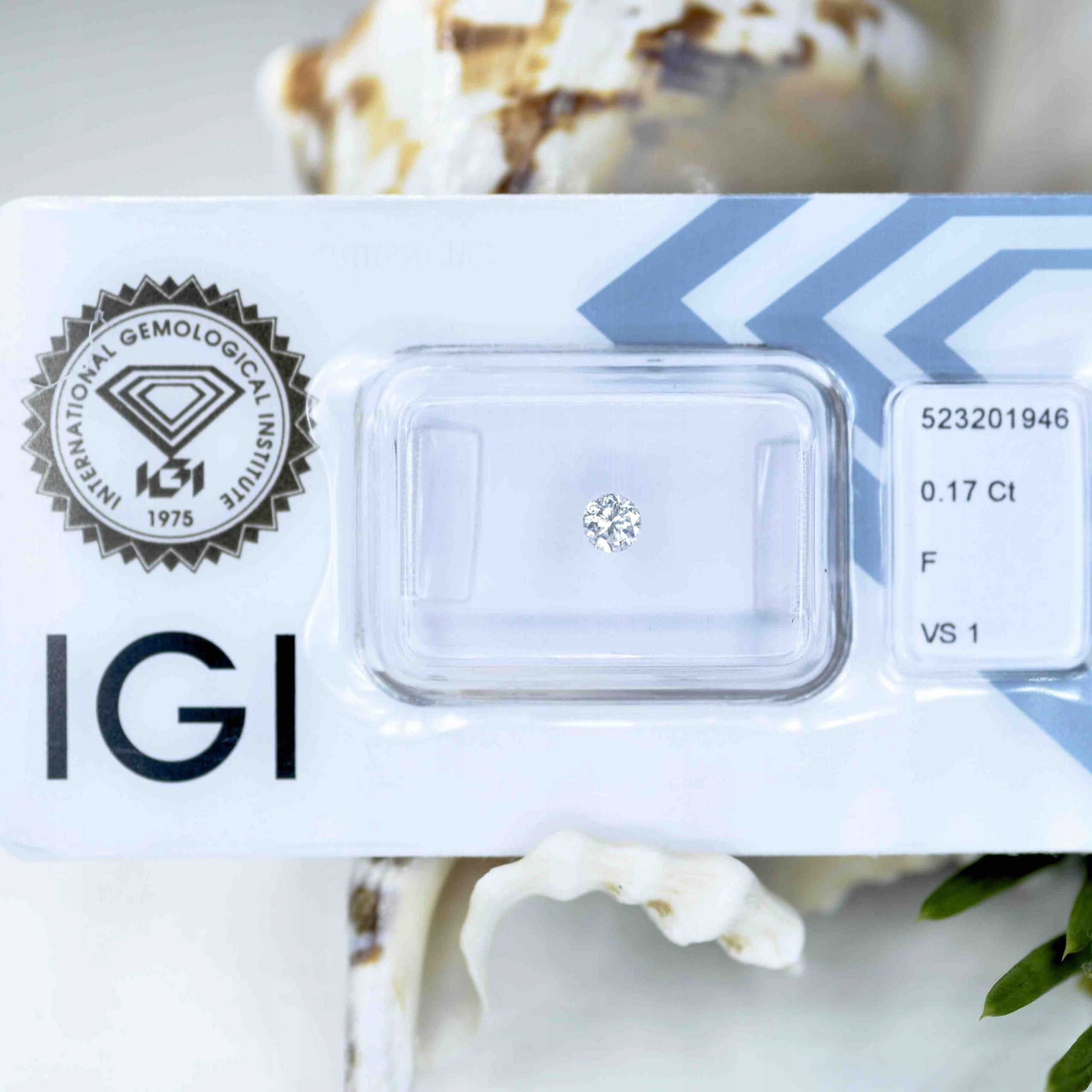 Diamant na zásnubní prstýnek 0,17 ct VS1 F Ig