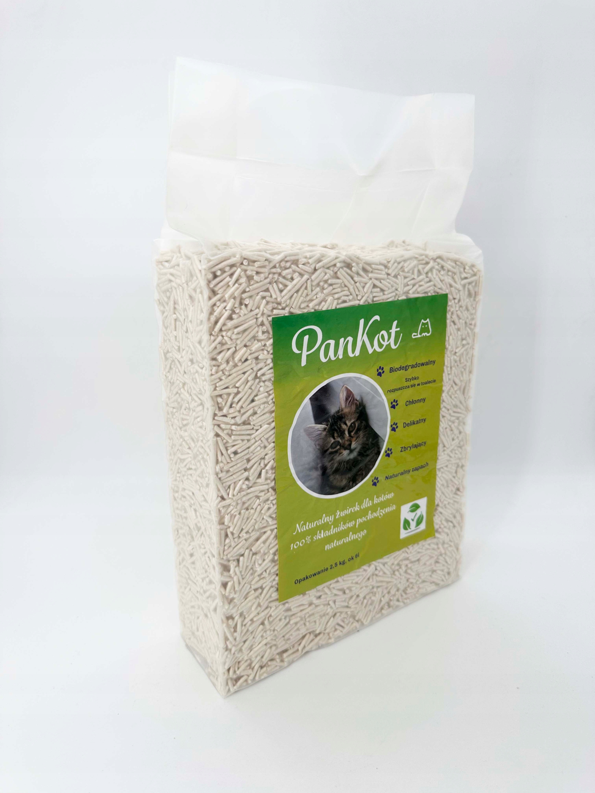 Levně Ekologický stelivo pro kočky PanKot 5x6 l