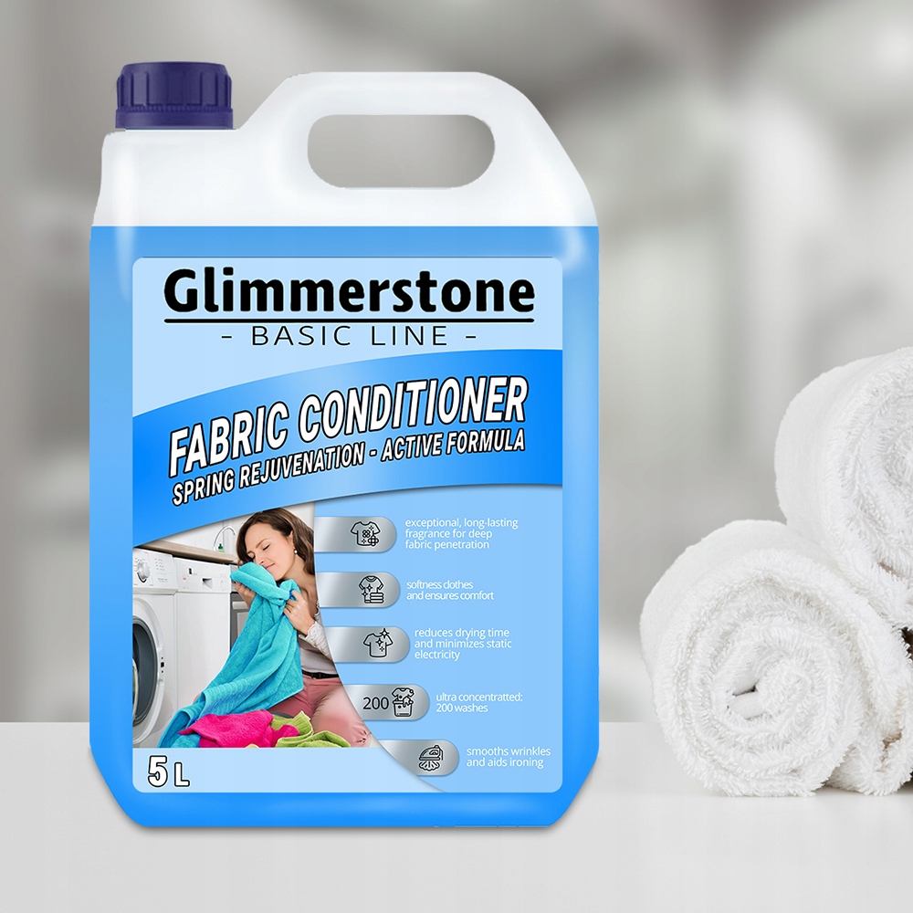 GLIMMERSTONE PŁYN DO PŁUKANIA TKANIN 200 PŁUKAŃ DŁUGOTRWAŁA ŚWIEŻOŚĆ 5L Kod producenta 5905261414489