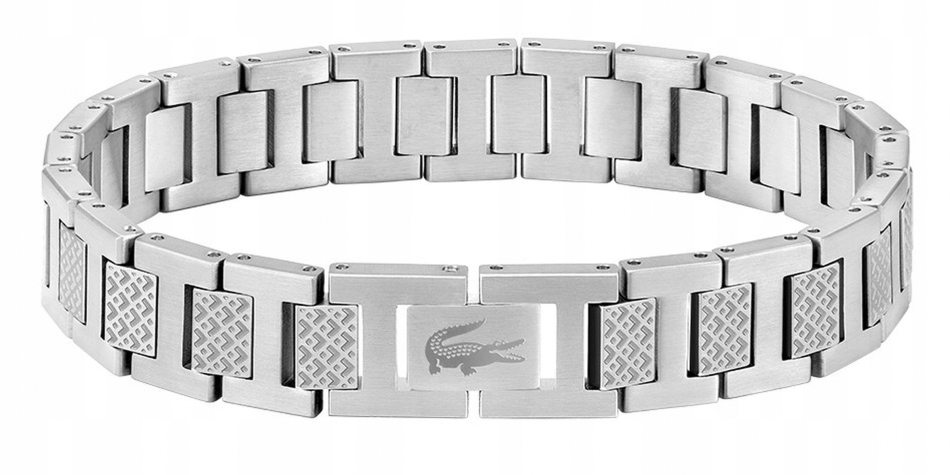 Lacoste Metropole 2040117 Pánský náramek z nerezové oceli stříbrný 19 cm
