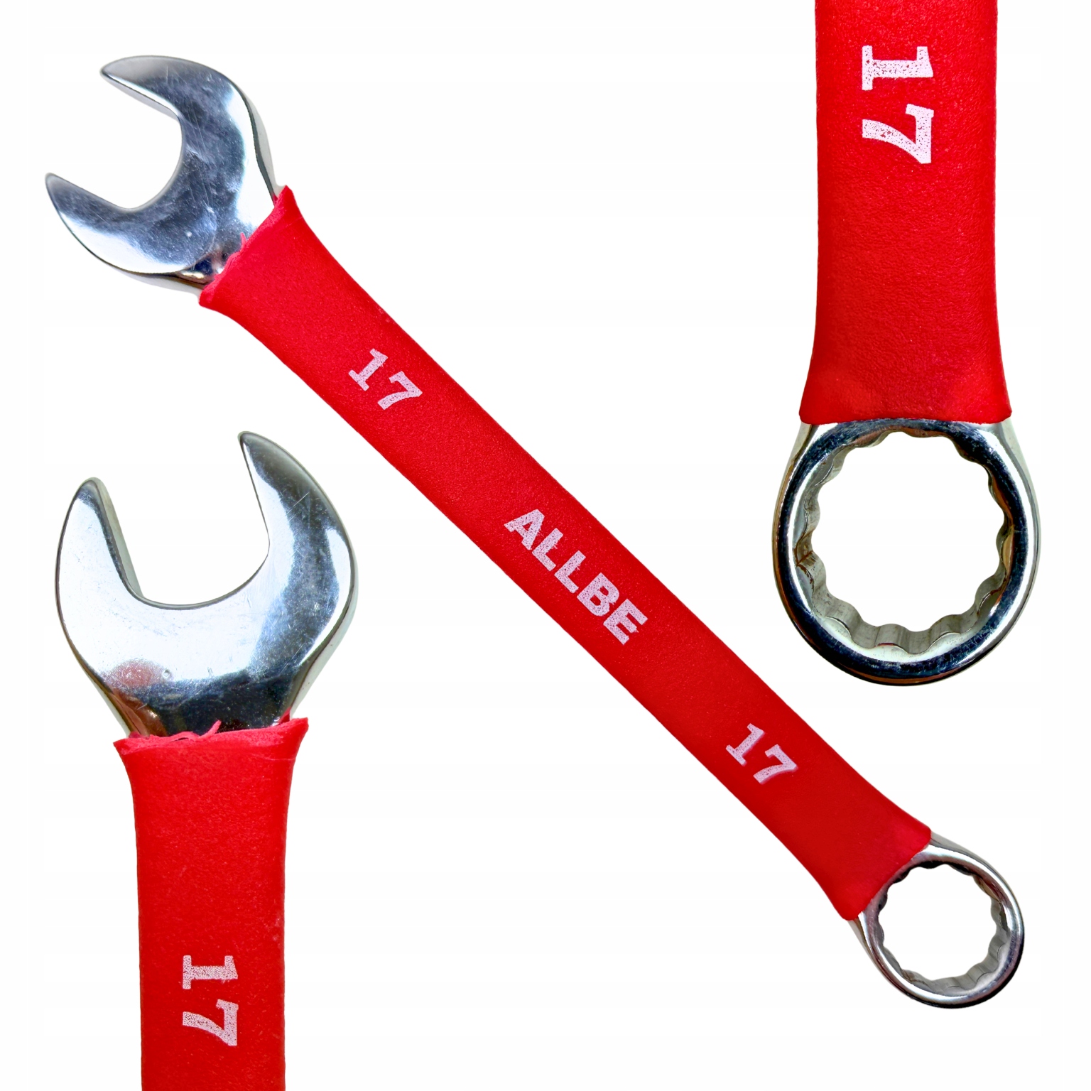 Klucz Płasko Oczkowy 17mm Stal Crv Klucze Płasko Oczkowe Cr-V Mocny Solidny