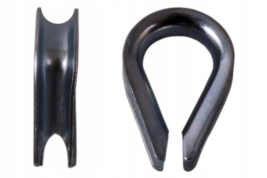 KAUSZA DO LIN LINA STALOWA OCYNKOWANA 3mm SERCÓWKA