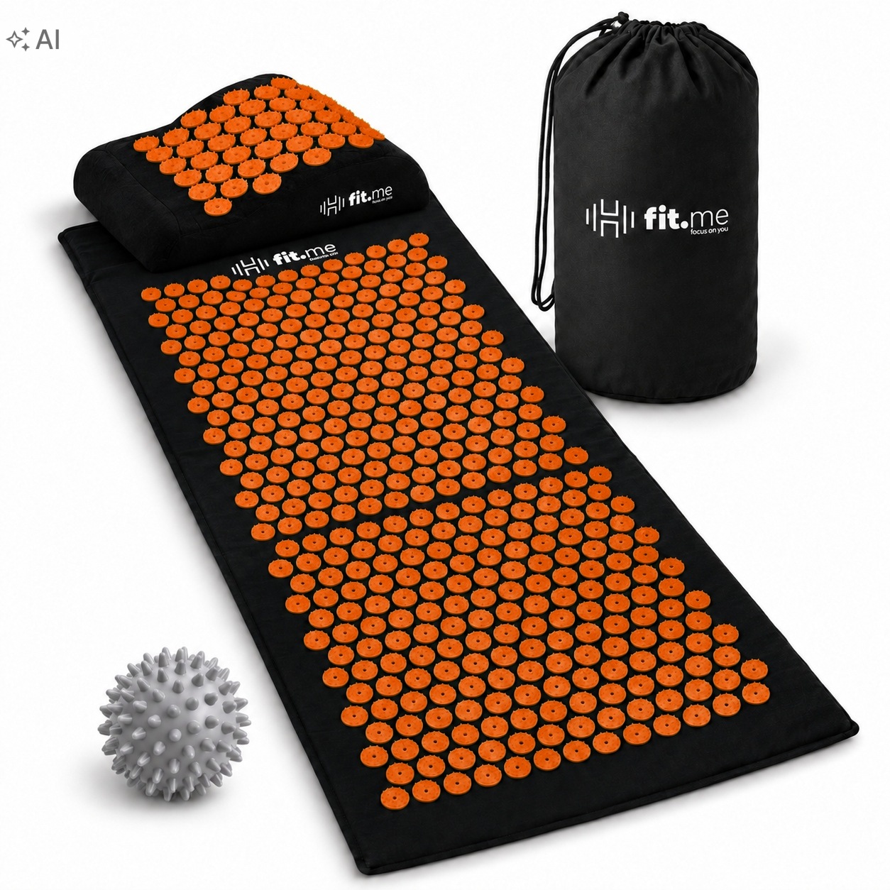 Duża Mata Do Akupresury Fitme Zen Lite XL Z Poduszką Piłeczką Torbą Zestaw