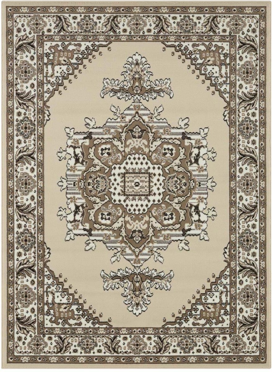Klasický, tradiční béžovo krémový koberec do obývacího pokoje 180 x 260 cm