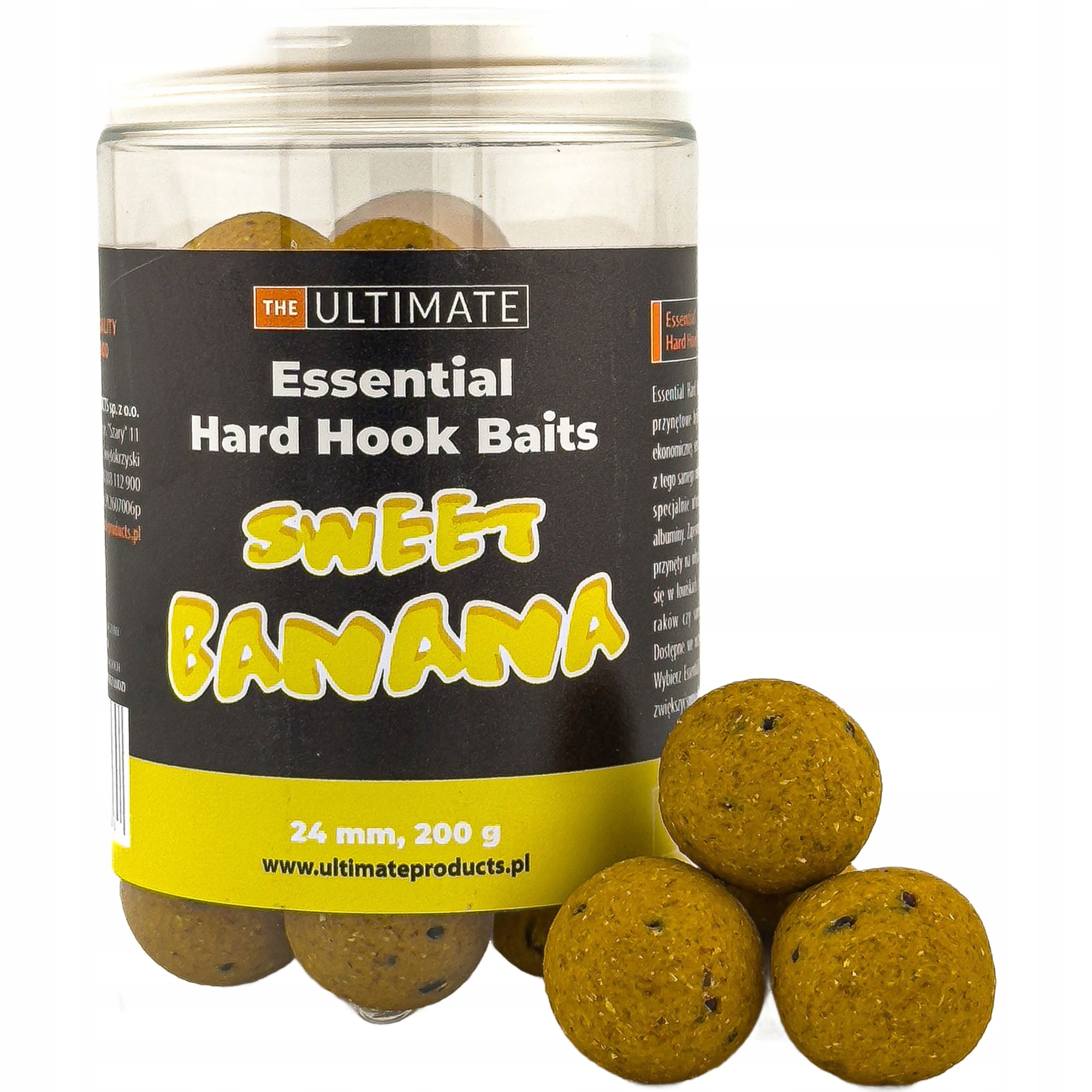 Kulki Ultimate Products Essential Hard Hook Baits Sweet Banana 24mm 200g
