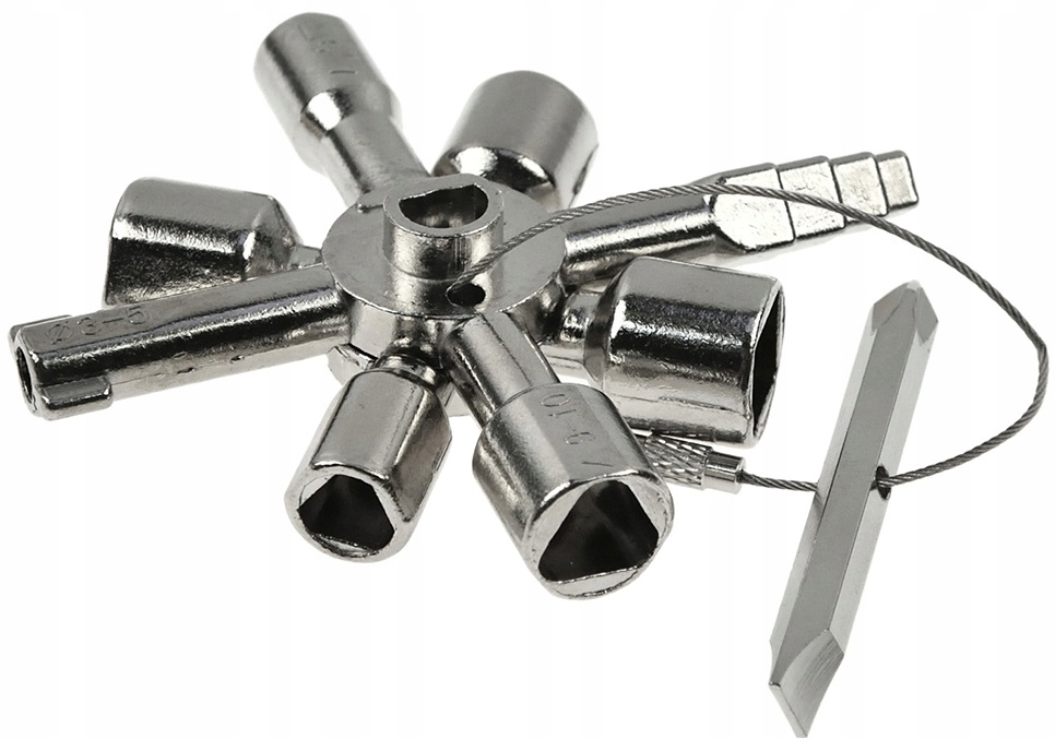 Wielofunkcyjny Klucz 10W1 Do Szafek Elektrycznych Kaloryferu Wind