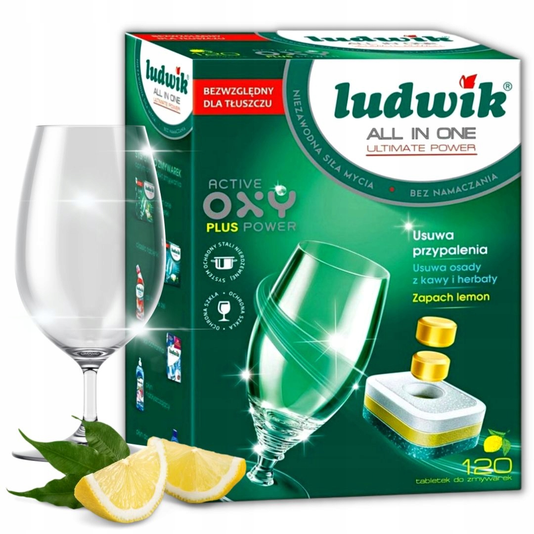 

Tabletki do Zmywarki Ludwik Cytryna lemon 120 Szt.
