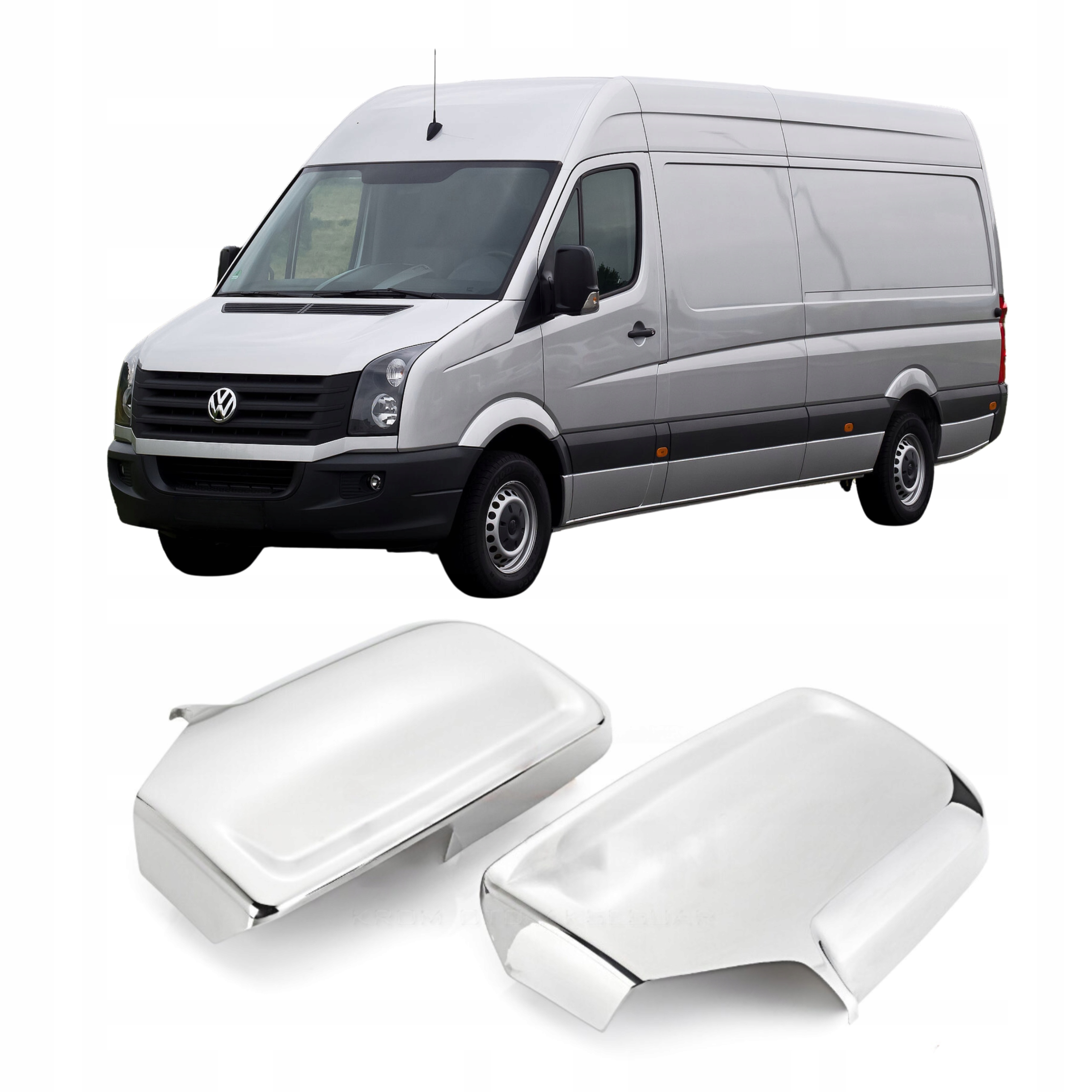 Krytky zrcátek z chromovaného Abs plastu Volkswagen Crafter 2006-2017