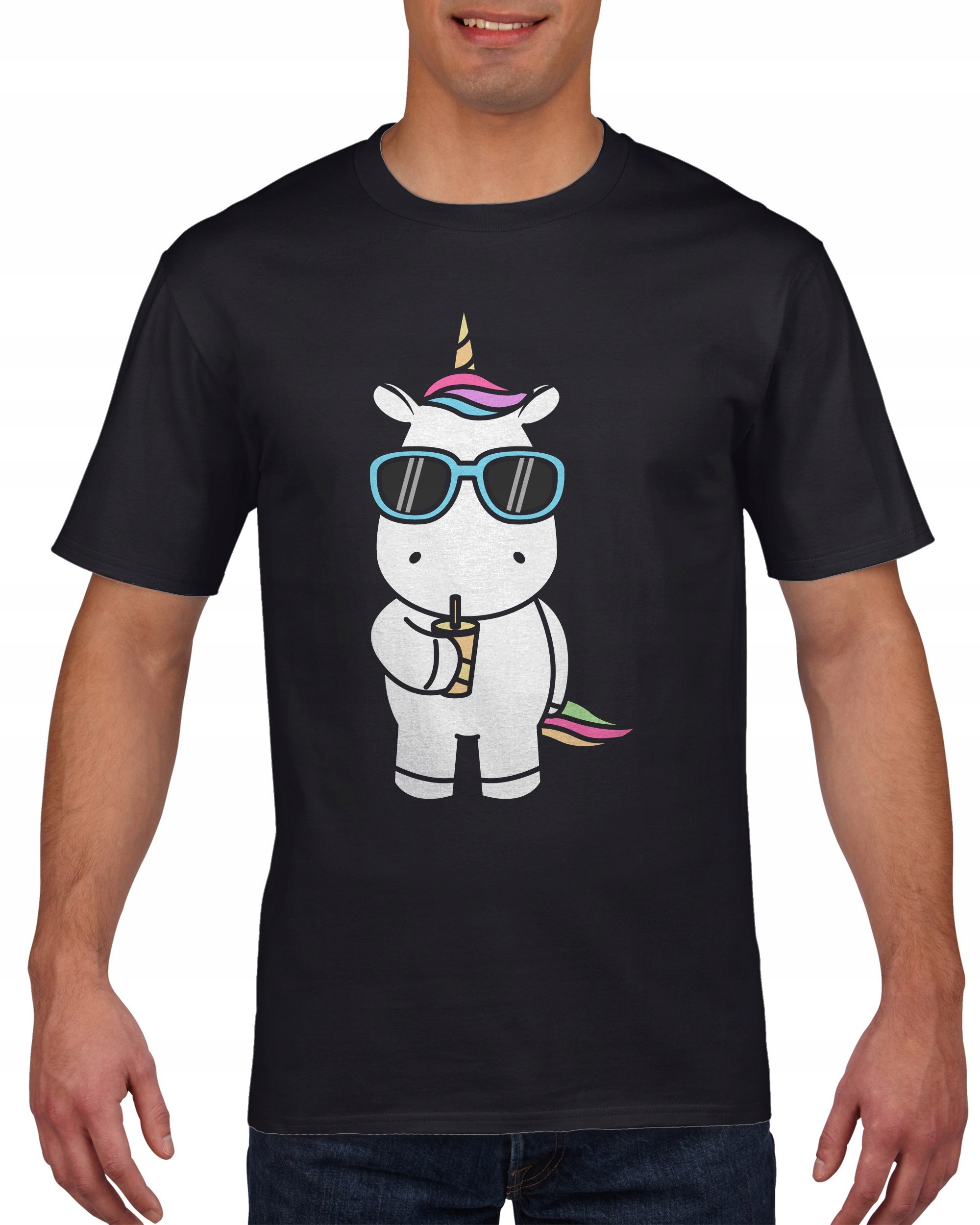 

Koszulka męska Fajny Jednorozec Unicorn c M