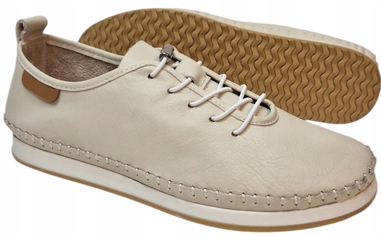 Modo 25183 Polobotky Béžové, lehká přírodní kůže vel 36