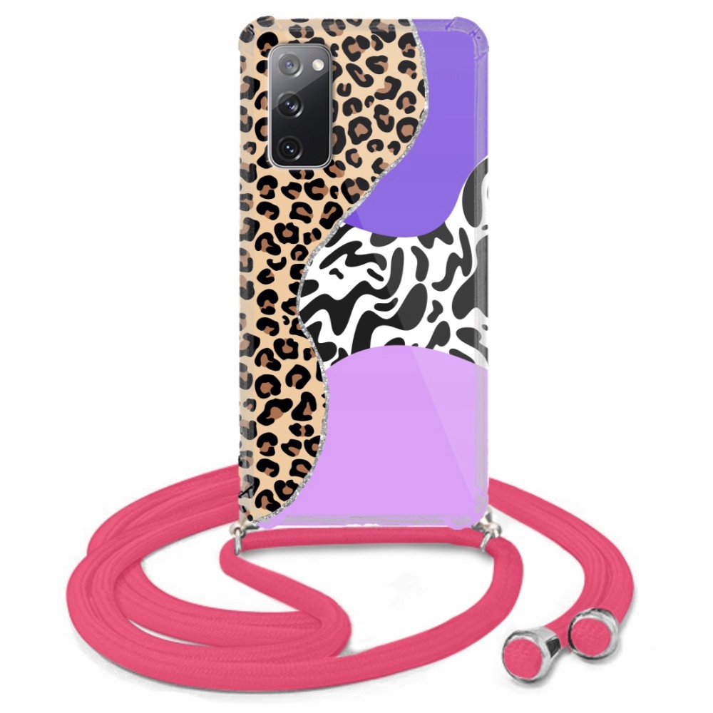 

Etui Crossbody Róż do Samsung S20FE Patches