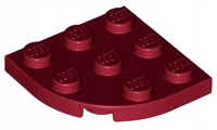 

Lego 30357 Płytka 3x3 czerwona ciemna Nowa (1g)